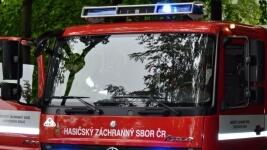 hasiči auto ilustrak